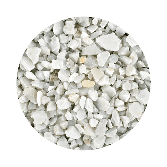 Grava Marmolina Blanca 3 Kg Lomas 3 kg