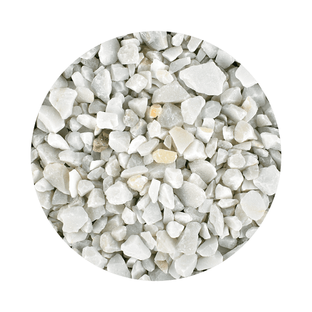 Grava Marmolina Blanca 3 Kg Lomas 3 kg