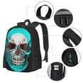 thumbnail image 4 of XMXT Travel Laptop Backpack for School Work, Aged Rose Skull Multicolor Large Capacity Bookbag Travel Bag Backpacks for Women Men, 4 of 9