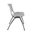 thumbnail image 5 of Regency Cain 36 in. Round Breakroom Table- White & 4 M Stack Chairs- Grey, 5 of 7