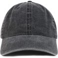 thumbnail image 2 of Gorra de béisbol simple negra Gorra de béisbol teñida con pigmento de algodón unisex Adepaton CZYD-HQ69, 2 of 3