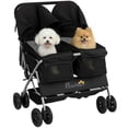 thumbnail image 1 of PawHut Double Pet Stroller, Foldable Dog Stroller with 2-Seater Carrier, 1 of 10