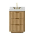 thumbnail image 2 of Cadiz 24" Single Bathroom Vanity in Washed Ash Grey w/Lightning White Composite, 2 of 16