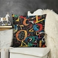 thumbnail image 2 of YINGXI  Pillow Covers Color Vector and Geometric Mathematical Blackboard,Decorative Throw Pillow Covers Soft Cushion Covers for Home Couch Living 24x24in, 2 of 5