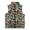 Candy Cane Green, variant on Polyester Comfortable Kids Zip Up Vest for Winter Everyday Wear, Soft Sleeveless Fleece Jacket, Ornament Pine
