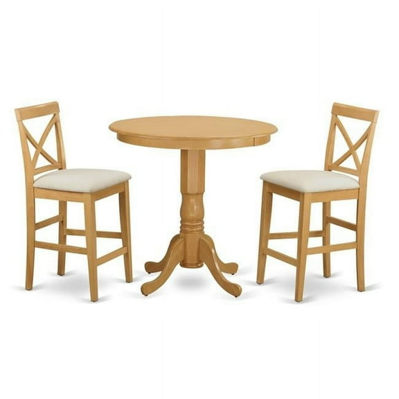 Jackson Counter Height Pub Table & 2 Dining Room Chairs, Oak