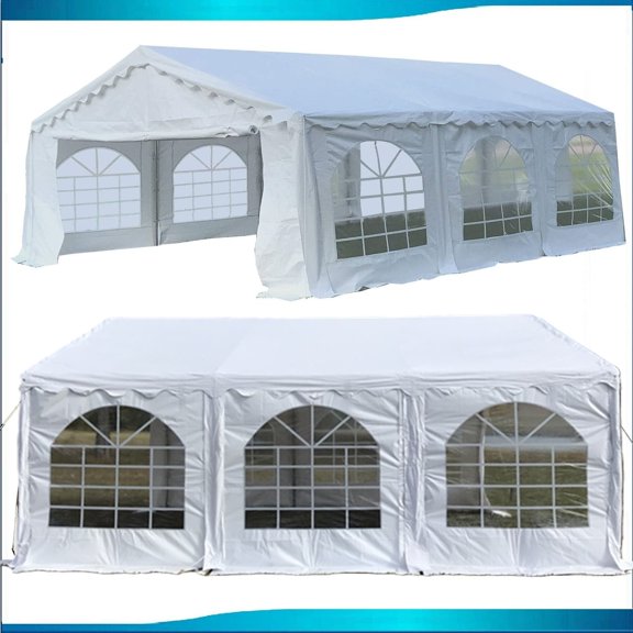 20'x20' Budget PVC Party Tent Canopy Shelter - White - By DELTA Canopies