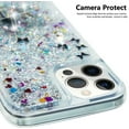 thumbnail image 5 of Glitter Case for iPhone 16 Pro, iPhone 16 Pro Liquid Case Cute Pink Moving Liquid Floating Sparkle for Girls Women Clear Soft TPU Protective Cover for iPhone 16 Pro 6.3 inch Dandelion, 5 of 10