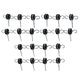 thumbnail image 1 of 20PCS Fence Insulator Screw Galvanized Steel and Polypropylene with Two Way Hook Fence Ring Insulator for Pasture, 1 of 5