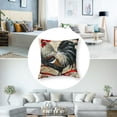 thumbnail image 5 of nygtbtfer Throw Pillow Covers Set of 2 Farm Domestic Birds Decorative Pillowcases Soft Cushion Covers for Sofa Couch Bed Home Decor White, 5 of 7