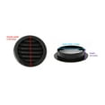 thumbnail image 4 of 8 Pack 3" Black Round Plastic Louver Soffit Air Vent, 4 of 10