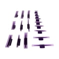 thumbnail image 1 of Kit de extractores de lengüetas para eliminar abolladuras de automóviles morados, herramientas de reparación para puertas 18 piezas, 1 of 9