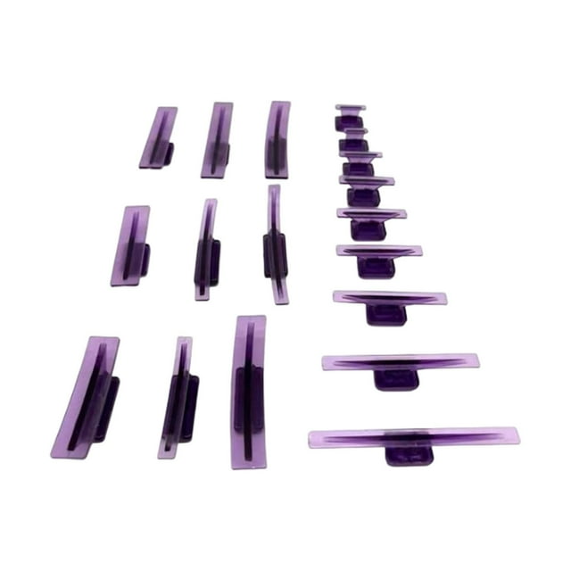 Kit de extractores de lengüetas para eliminar abolladuras de automóviles morados, herramientas de reparación para puertas 18 piezas