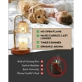 thumbnail image 2 of Funistree Flower Candle Warmer Lamp with Timer and Dimmer, Electric Top Down Wax Melter for Jar Candles, Adjustable Height Wax Warmer for Women Girl Wife, New Home Bedroom Decor, 2 of 7