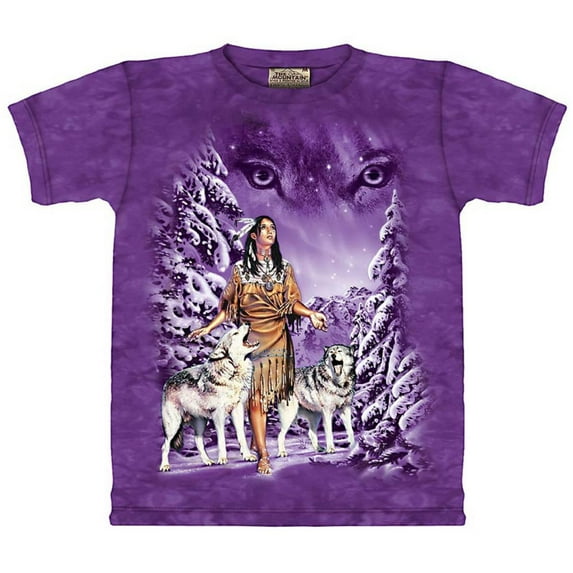 Purple 100% Cotton Eyes Graphic Novelty T-Shirt