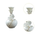 thumbnail image 6 of deevoka Ceramic Flower Vase Modern Floral Arrangement for Table Bookshelf Decoration White Long Neck, 6 of 9