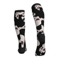 thumbnail image 2 of Bixox black white Skull bone Print Compression Socks,Compression Socks Women & Men Circulation for Medical,Running,Athletic, 2 of 7