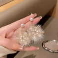 thumbnail image 6 of Versatile Snowflake Earrings Perfect For Casual Dates And Formal Event, 6 of 7