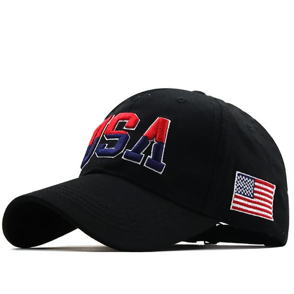 New Brand USA Flag Baseball Cap For Men Women Cotton Snapback Hat Unisex America Embroidery Hip Hop Caps Gorras Pe USA Baseball Cap American Flag Patriotic Hat Ball Sports Sun Hat for Adult Youth