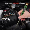 thumbnail image 4 of P50 Automotive Circuit Tester with LCD Display - 5V-30V Voltage Measurement, Bulb Load Testing, Electrical Load Detection, Power Polarity Indicator & 3 Modes - Dark Green ABS Multi-Function Car, 4 of 6