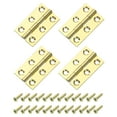 thumbnail image 1 of Uxcell 4 Paquete de Bisagras de Gozne Plegables, 1.5 Pulgadas de Latón, Bisagras de Puerta Pequeñas para Gabinete, 1 of 7