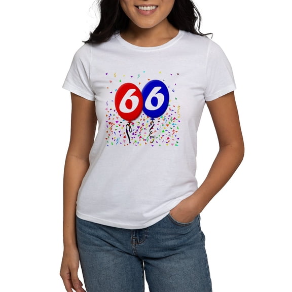CafePress - 66Th Birthday Women's T Shirt - Women's Classic T-Shirt