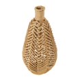 thumbnail image 4 of ARCILLA ELEMENTAL Brown Jute Rope Handmade Woven Vase with Chevron Pattern Brown - 9"W, 17"H, 4 of 5