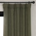 thumbnail image 5 of HPD Half Price Drapes Khaki Green Faux Linen Room Darkening Curtains for Bedroom & Living Room Curtains (1 Panel), Door & Window Curtains 96 inches long, Rod Pocket Curtains & Drapes, 50W X 96L, 5 of 12