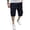 Navy #044, variant on Mens Casual Cotton Twill Cargo Shorts Drawstring Classic Chino Stretch Short with 6 Pockets, 2XL