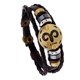 thumbnail image 1 of Pulsera de estilo punk vintage ajustable de aleación de piel de vaca sintética pulsera joyería (Aries), 1 of 1
