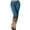 Navy, variant on SwiftWear Women's Solid Color Button. Zip Capri Pants with Elastic Waist Casual Capris with Slim Fit & Easy Care​​