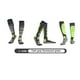 thumbnail image 2 of Calcetines de lana para senderismo invierno engrosados ​​para exterior (gris oscuro verde fluorescente), 2 of 7