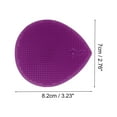 thumbnail image 4 of Unique Bargains 1 Pc Portable Silicone Facial Cleansing Brush with Suction Cup 3.23"x2.76"x1.5" Purple, 4 of 7