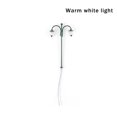 thumbnail image 4 of mmirethe Model Railway Lamp 1: 87 Scale Pathway Size Paysage Paysage Accessoires Deux Têtes Extérieur Décoratif LED Lampadaire Vert (Blanc Chaud), 4 of 8