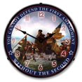 thumbnail image 1 of Reloj de la Primera y Segunda Enmienda Collectible Sign & Clock RE1402496 Hecho en EE. UU., 1 of 2
