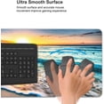 thumbnail image 5 of Blue Beach Ocean Gaming Mouse Pad Desk Mat XXL 35.4×15.7 Inch Sunrise Sunset Sea Extended Mousepad 40X90cm with Non-Slip Rubber Base Stitched Edge Large Desk Pad for Gamer Office Home Work, 5 of 6