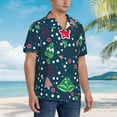 thumbnail image 5 of Easygdp Christmas Men's Hawaiian Shirts Print Lapel Short Sleeve for Beach, vacation, party, casual occasions - X-Large, 5 of 9