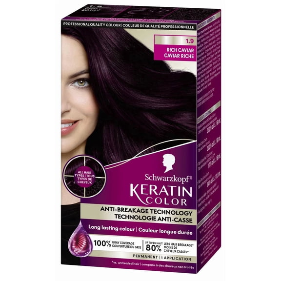 Schwarzkopf Keratin Color Permanent Hair Color Cream