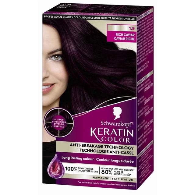 Schwarzkopf Keratin Color Permanent Hair Color Cream