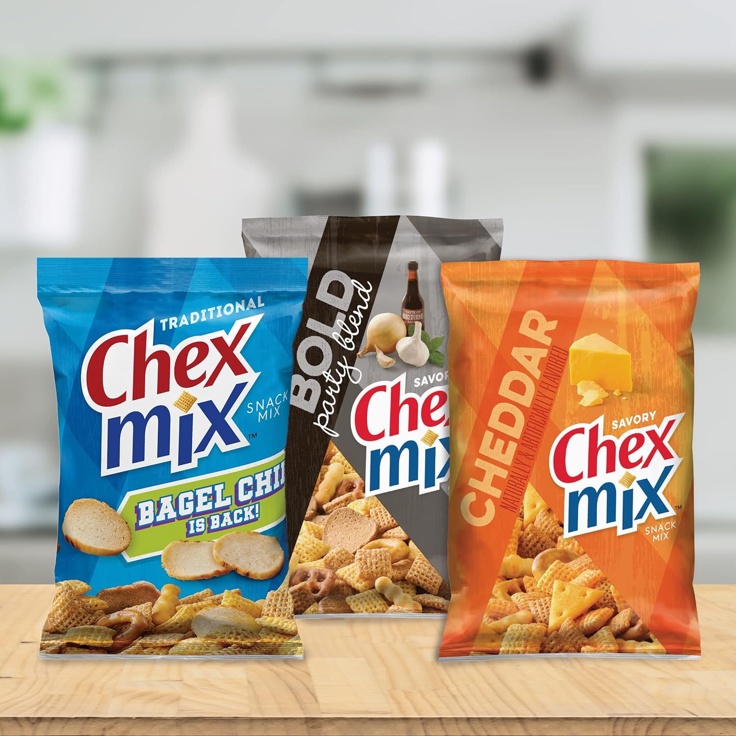 (2 pack) Chex Mix Snack Mix, Traditional, Savory Snack Bag, 8.75 oz