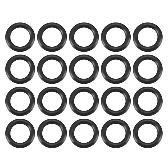 17mm x 11mm x 3mm Black Rubber O Ring Oil Filter Seal Gasket 20Pcs