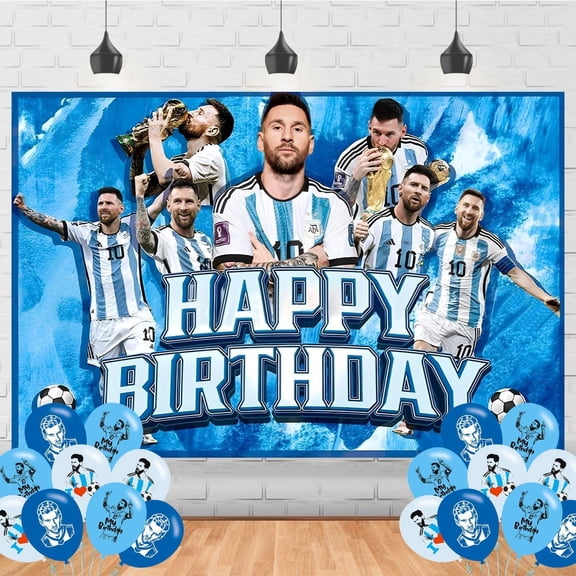 MS Soccer Star Birthday Party Decorations Football Star Banner Sports Theme Party Decorations for Boys Indoor Outdoor Birthday Party Supplies Backdrop （5 * 3FT)$$Electronics Accessories