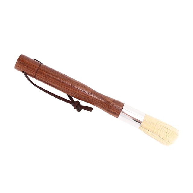 Cepillo De Limpieza Para Molinillo De Café En Polvo, Cepillo De Limpieza En Polvo Para Café De Nogal Negro, Cepillo De Cerdas Para Barra De Café Con Cordón