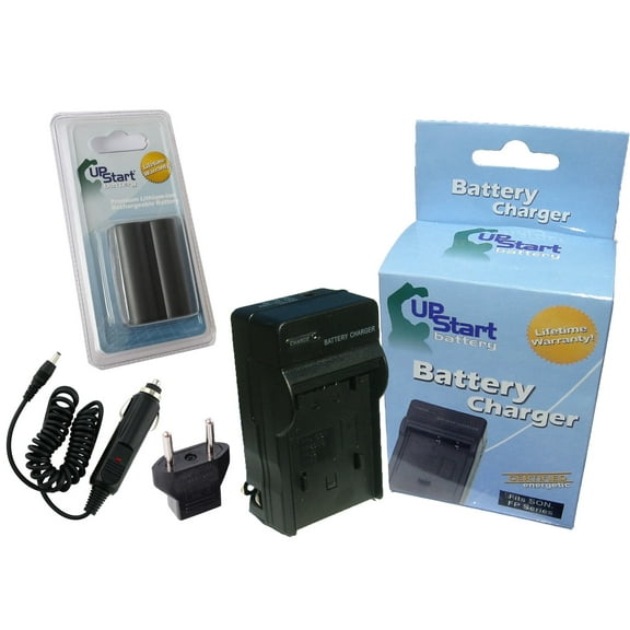 Canon ZR-20 Battery and Charger with Car Plug and EU Adapter - Replacement for Canon BP-511 Digital Camera Batteries and Chargers (1400mAh, 7.4V, Lithium-Ion)