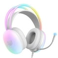 thumbnail image 3 of Gaming Headset with Microphone,RGB Rainbow Lighting, PC Wired Lightweight Gaming Headphones for PS4/PS5/Laptop/MAC,3.5mm Audio Over Ear Headphone,Stereo Surround Sound,Self-Adjusting Headband, 3 of 10