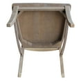 thumbnail image 4 of International Concepts Cosmo Dining Chair in Gray Taupe (Set of 2), 4 of 7