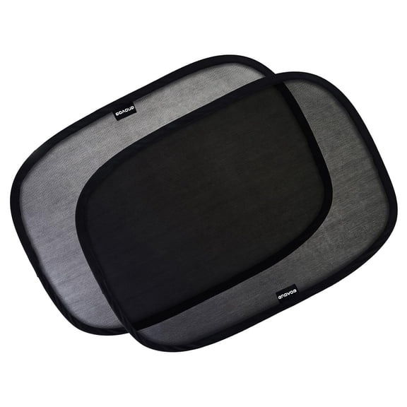 Enovoe Car Window Shade - (4 Pack) - 21"x14" Cling Sunshade for Car Windows