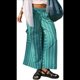 thumbnail image 1 of Pantalones Anchos de Verano para Mujer, Cómodos, Color Verde Malaquita, Talla XXL, 1 of 5