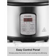 thumbnail image 4 of Fohere Oval Programmable Multifunctional 6 Qt Slow Cooker, 4 of 8