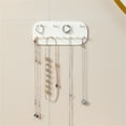 thumbnail image 7 of 1 Hook Plate Clearance! White Jewelry Storage Hook Wall Mounted No Drill Jewelry Display Rack Elegant Accessory Organizer for Necklaces Earrings and Bracelets, 7 of 7